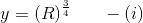 y = (R)