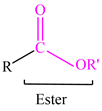 OR
R
Ester