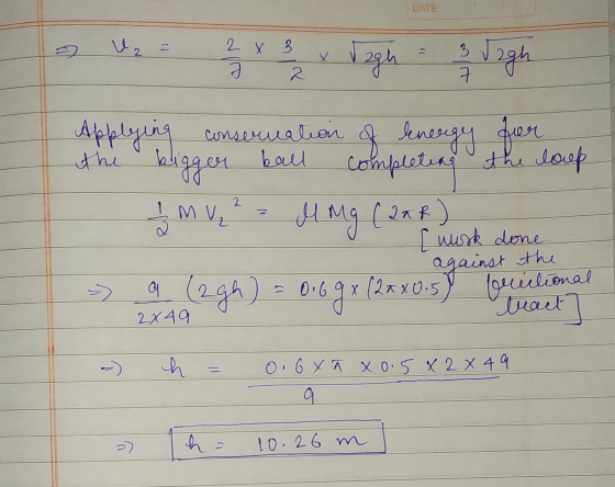 DATE v2 z 2 X 3 I 2 X Tagh 3 Jagh Applying ameerwalion of Senesegy for the bigger ball completing the loop Mmg (DAR) [ work d