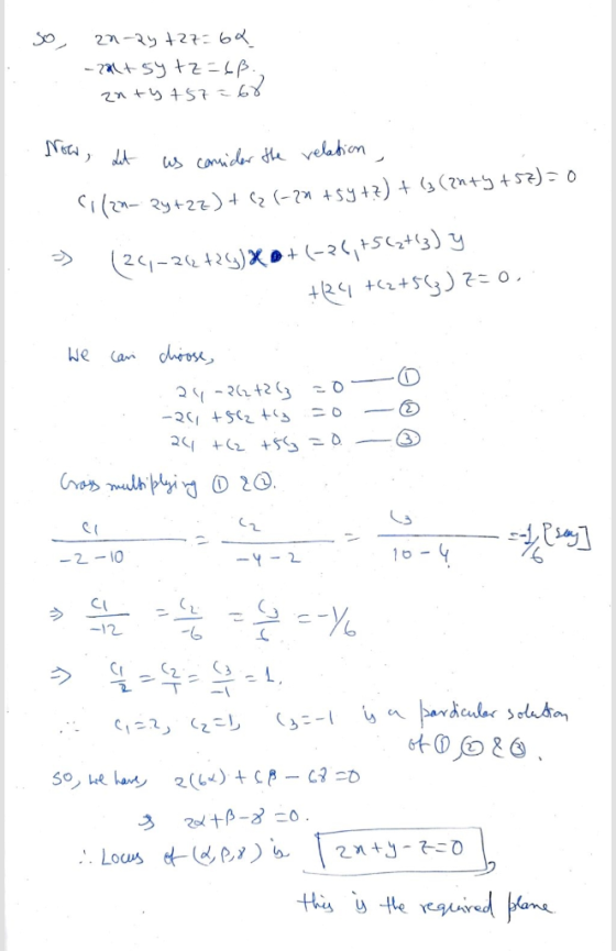 2n-2y +27=64 - 24+ sy tz=6ß. anty 757= Now, Let as consider the relation C1(2n- 2y+22) + (z (-231 +54 + 2) + (3 (2n+y +53) =