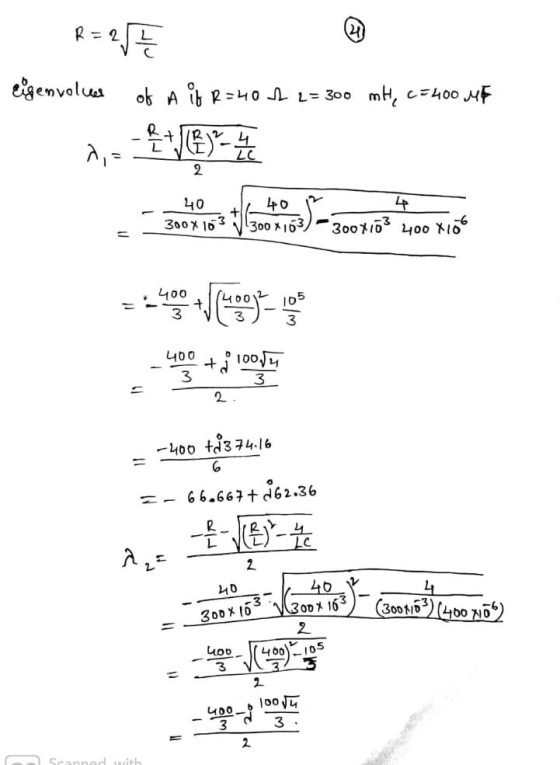 eigenvalues of Ait R=40 2 2 = 300 ml, C=400 MB 1, - - JEMYE sem og Score you to 400 = -400 +43 74116 6 =-660667+$62.36 ^,- 13