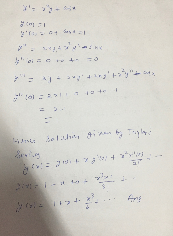 y = x2y + case y col=1 y(o)= of caso = 1 y - 2xy + 2 y & sinx 0 oto to co 2 . ll Casa Cedx = 2y + angltzuytay ) = 2x1 + O