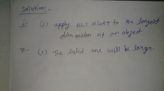Solution - br (c) apply AL= 2LOAT to the longest dimension of on objed (O The solid one will be larger. 7