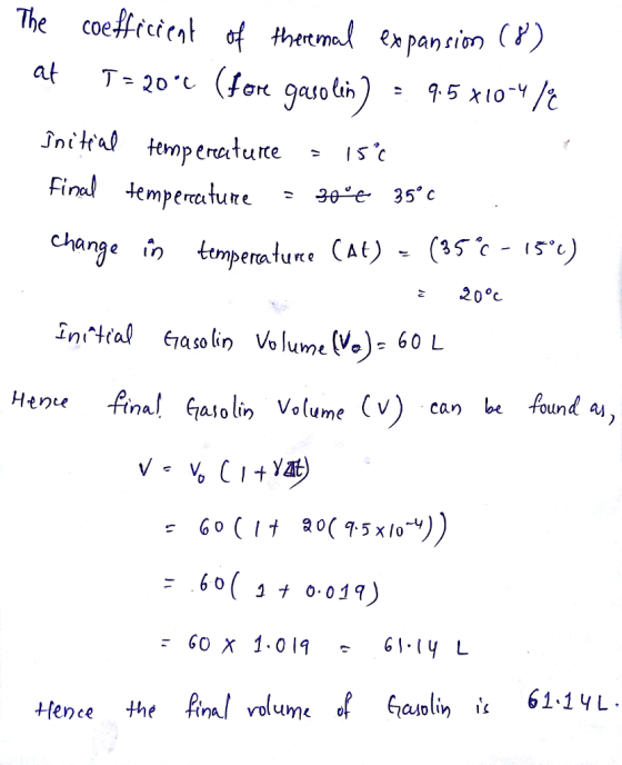 The coefrfcfmt 여 thetm/ expansion (7) Finel tem perature 90-е. 35. с mperature z 20°c in.4al aso lin Volume(.): 60 L Henu fon