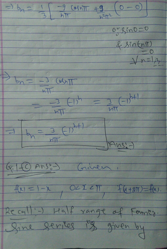 =) by a I 3 -g Cosnt +9 hit Co- 4272 o sinozo & sinta -o &n=13 bn Eighth ht Ans - 9.1 © Ansot Ginen, f(x) =1-X OLXZT fu+ a11)