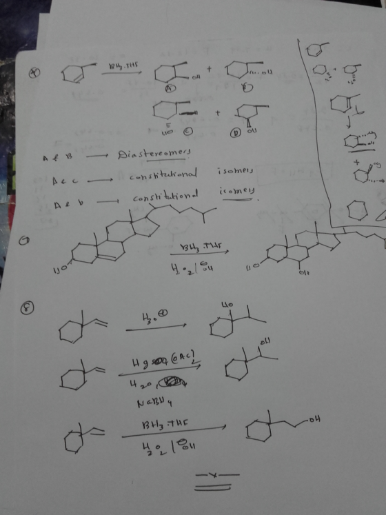 bo 5-87.8 ALB Diastereomers isomers constitutional b constitutional isomery BH₂ THE H. ₂1 ou I olt Hgson (6 cl 04 Nabila BH₃.