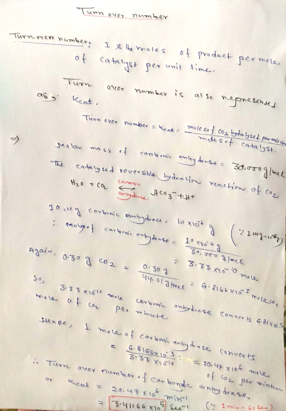 numkey Turn ovRY product permole I&he rales Turn-avern numbers of Catayst per unit ime oresene al So Turn num aer s 0nrer Kea