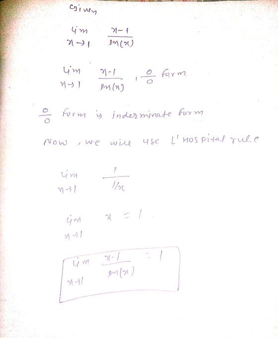 3-ета ginen ш 5 lok } - (26) wo im . nolo и – ум (1) form. orm is inderminate form Now , we will use L Hospital rule hen a =
