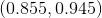 (0.855,0.945)