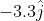 -3.3 \hat{j}
