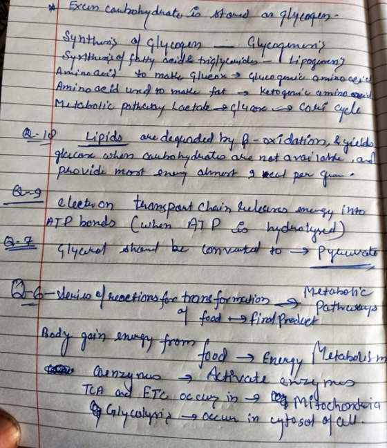 * Excurs combohydrater is stored on glycogens Synthesis of glycogen - Glycogenent Synthens of fatty acide triglycandy - I Li