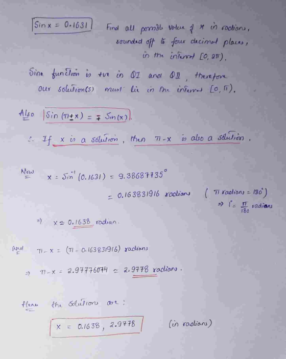 in the ine Lo, a) |sin(n+x)=, sn(x)) Also -1 X m (0. 1631) 9.3868135 ( Traolion,:126) ニ0.163831916 xoolian 18o ラ 0.1638-rodan