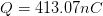 Q = 413.07nc