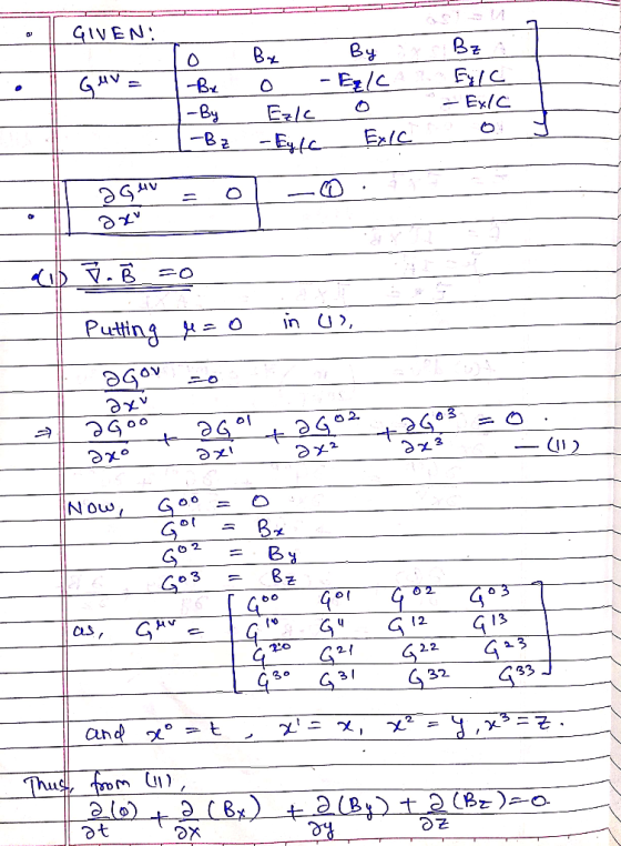 GIVEN: . Gur= so I-B. -By L-B z By By By : o - Eric An Ezlco Eylc Exic Bz Eulc - Exlc Əyv 7. Ř =0 Putting r=0 in o) OG Әҳv H