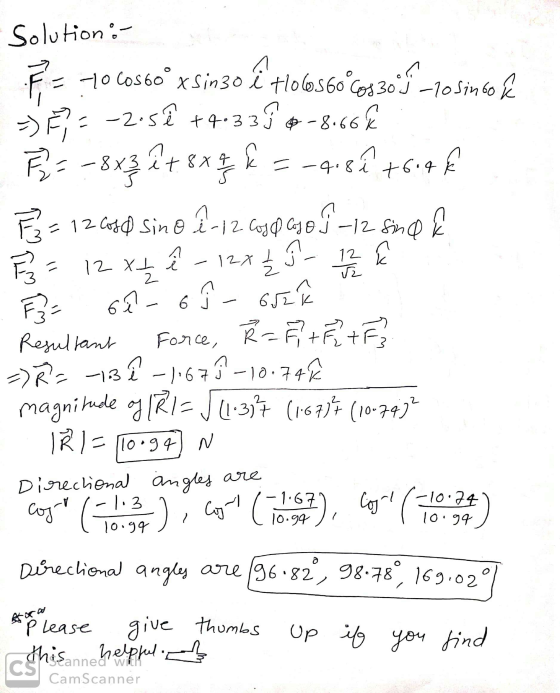 7 20 il Solution: 7060360° x Sin3o é tlobos6oCos3004_10 sin co ſe >> € = -2.sî +4-339 *-8.66€ 8 = - 8x3 êt 8x 97 f = -4.8 êt6