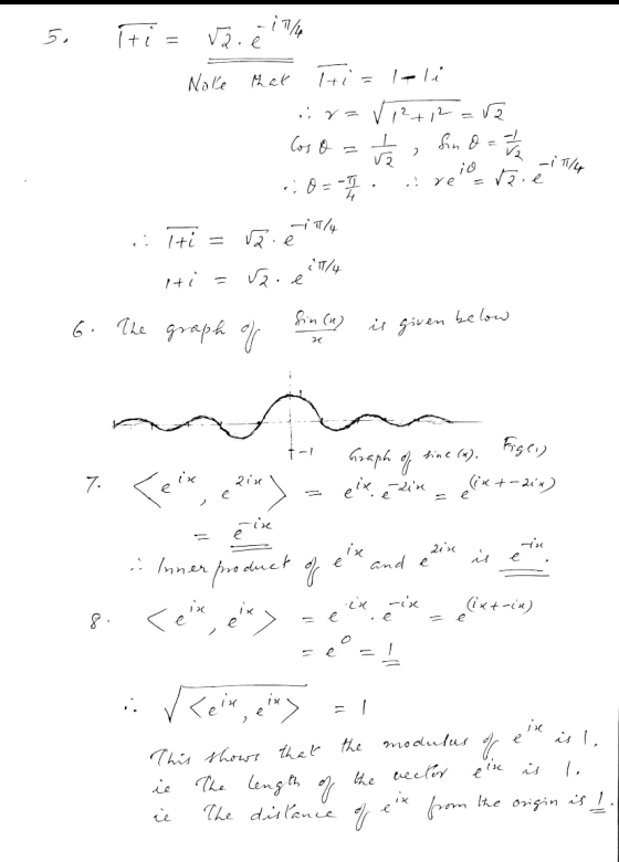 5. Iti = va. 1774 Nole hak Ti= leli ir=/ 12+12=2 Cos o 170-17: fin d = 1 / 1 rrie -1 1/4 ! Ye = Tri -1/4 sie 1/4 Hi=82.e Sin