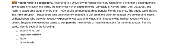 10.8 Health risks to beachgoers. According to a University of Florida veterinary researcher, the longer a beachgoer sits in w