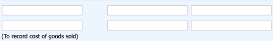 (To record cost of goods sold)