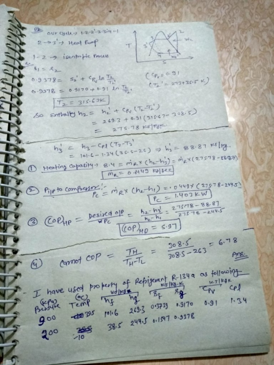 our cycle.) t-2-2-3.3.4-1 we 3 6.937 B = o.gl70+031 lnT는 , 219.3 十o.si (,s. c 7-32-s) = ir gi ③ @ehpe pechdap. hash.: T178