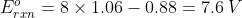 Eo Om 8 × 1.06-0.88-7.6 V