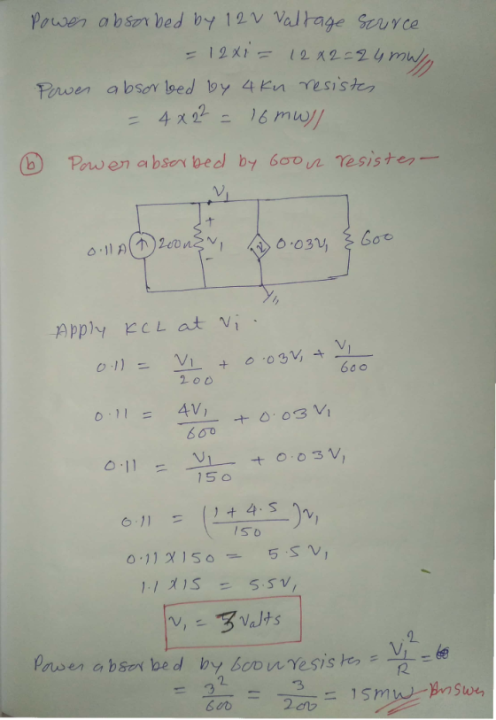 Power abser bed by 12v Valtage eurce = 12X1- 2 252y Pawer absor loed oy 4 Kn esiste 4 x 22 1 Pawen a bson bed by 6o0n Tesist
