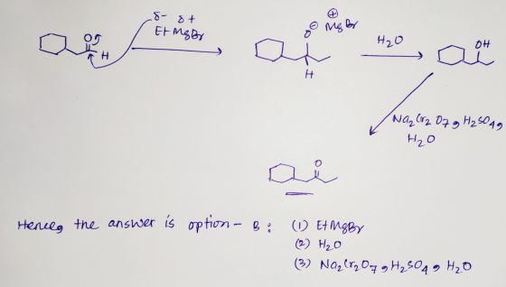 so st Et mer 1 By are short H2O Do II , Na2Cr 2 Of g H₂5049 H₂O - ai Hence the answer is option - Bo (11) Etme By (2) H₂O (3)