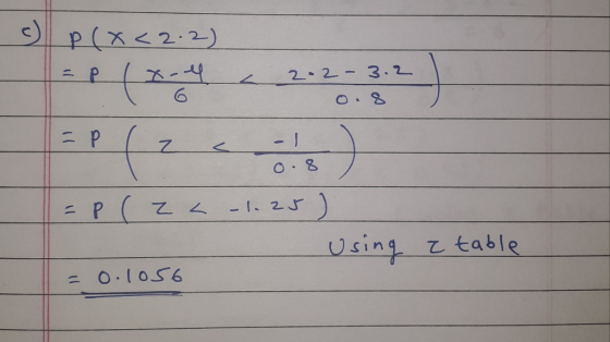 ( 22) 6 O 8 Using table O.loS6