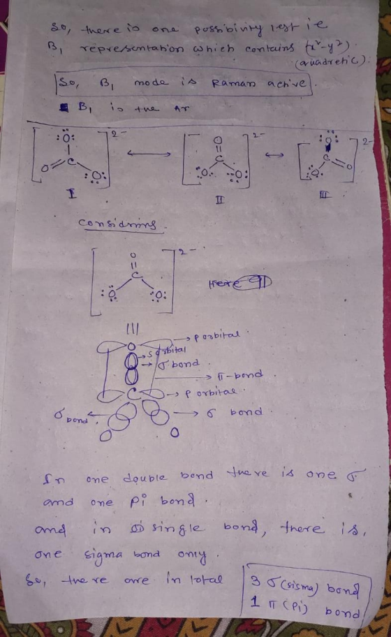 so, there is one possibility restie. B, representation which contains tor-y 2). canadretic: Raman active) Iso B :: B is 72- m