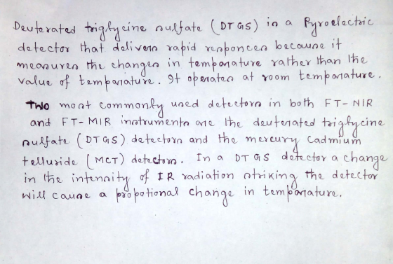 Dauterated trighyeine nulfate (DTr as) in a detector that deliven rapid reaponcen bacoune it Faroelectric in temponature rath