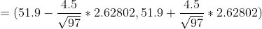 4.5 4.5 2.62802, 51.9+072.62802) V97 (51.9