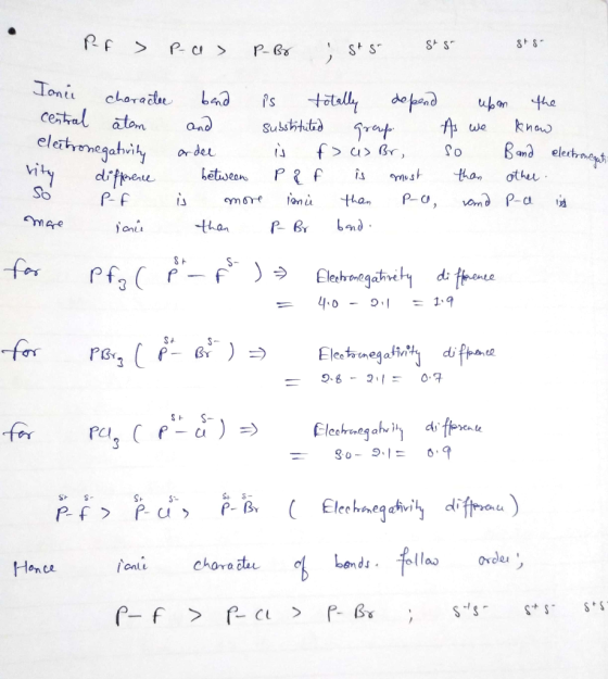 Pr> pas P-Brists sts stgo Ionii character central atom electronegativity vity difference So PF ime band is totally depend and