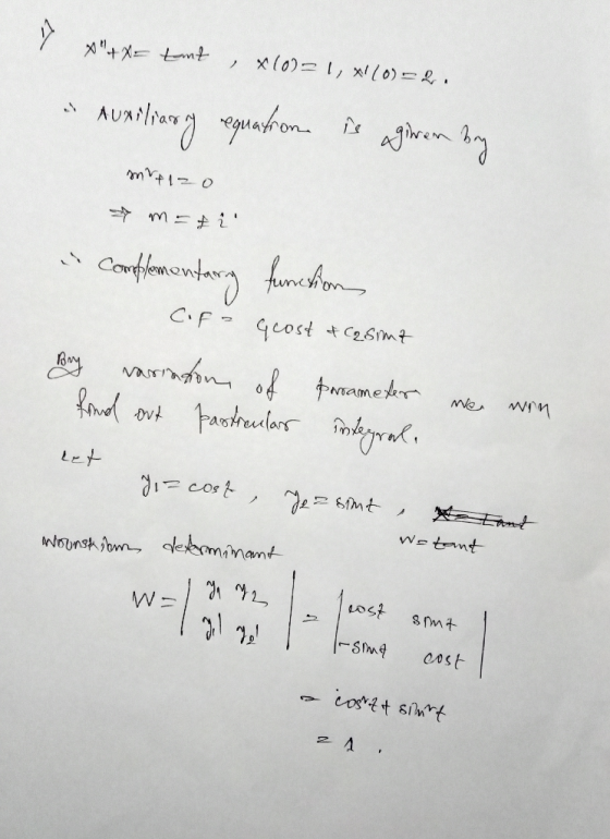Y 4X= tant , x100=1, x1(0)=2. Auxiliary equation is given by mvf1zo * mati is complementary functions Cifo Geost +Casimz