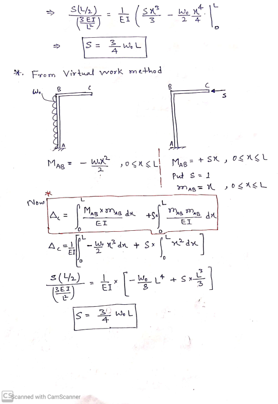 IL ► sette de les s = { We wat ΕΙ *. From Virtual work method osaal! MAB = + SX, OSMSL put s=1 - MAB= n , osash E *L Now PAB?