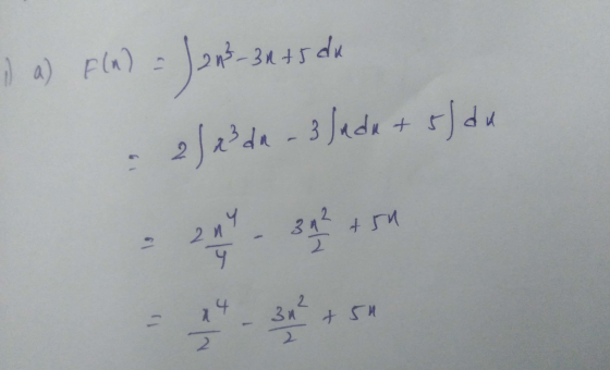 i) a) f(n) 34- شهدا 13 - 31+5 du 2) 23 da - - 3 Judu+5) du sh tru 9 2 3n -- a 4 Z tsu