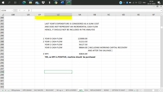 07:34 C w ENG 99+ 30-07-2020 27 Х UZ298 fic UW UX UY UZ VA VB VC VD VE VE 280 LAST YEARS EXPENDITURE IS CONSIDERED AS A SUNK