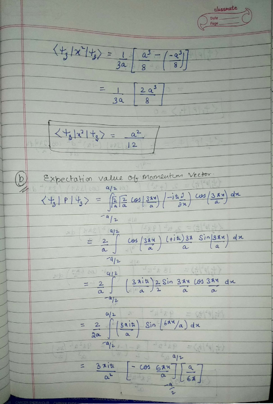 lassmate 3 2 a .За 2. ation valve of momentunn Vector al2 au 3a.ta)2. Sin 3AYU93 3채 dn a 2 Ou 2 a/2 a) dn au. Cu 67