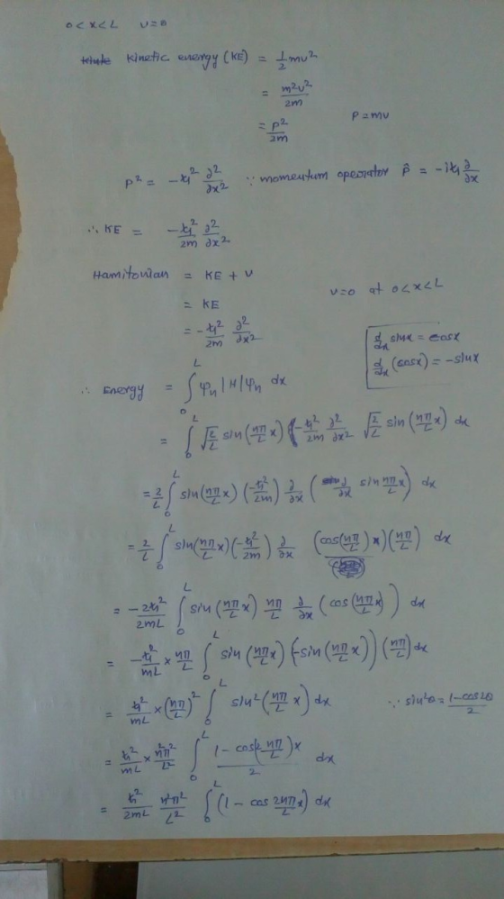 ocxLL UB kile kinetic energy (KE) = Limuz 2m Pa mv p² = -x 2 2 2 momentum operator Ê = its of KE = - 22 Hamitowan = KE + V K