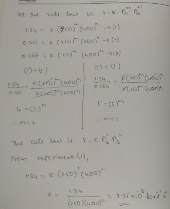 let the rate lous e P man 0,331 느 K (210). (200)^ → (1) 0266 = K (ro), (400)n-)(3) 1. 3 n- Fro enferinent C) k-1-34 (250 )(