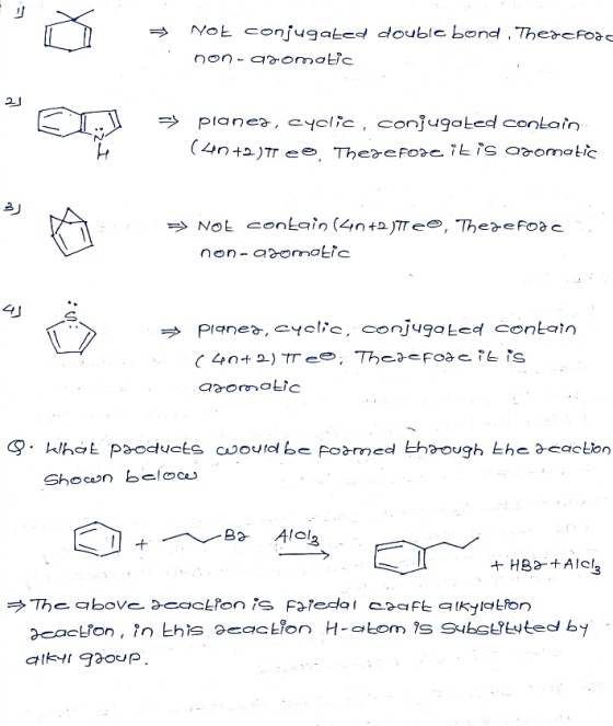 Not conjugated double bond . Therefoa non-aromatic 21 T: => planez, cyclic, conjugated contain (40 +2) e Therefore it is arom