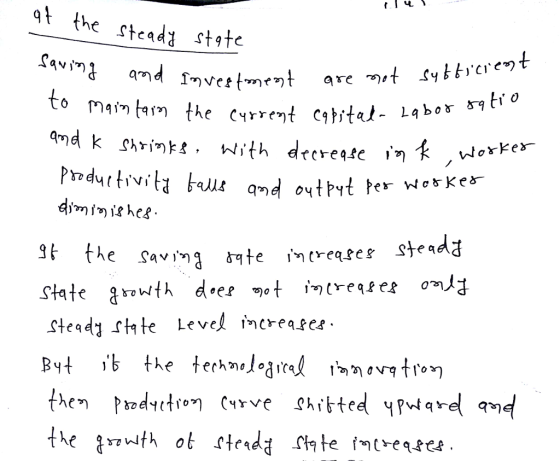 gt the Stcad state o maintain the Cvrreyt orke- It the Savin g te intrare s steadg Stead te level increase*