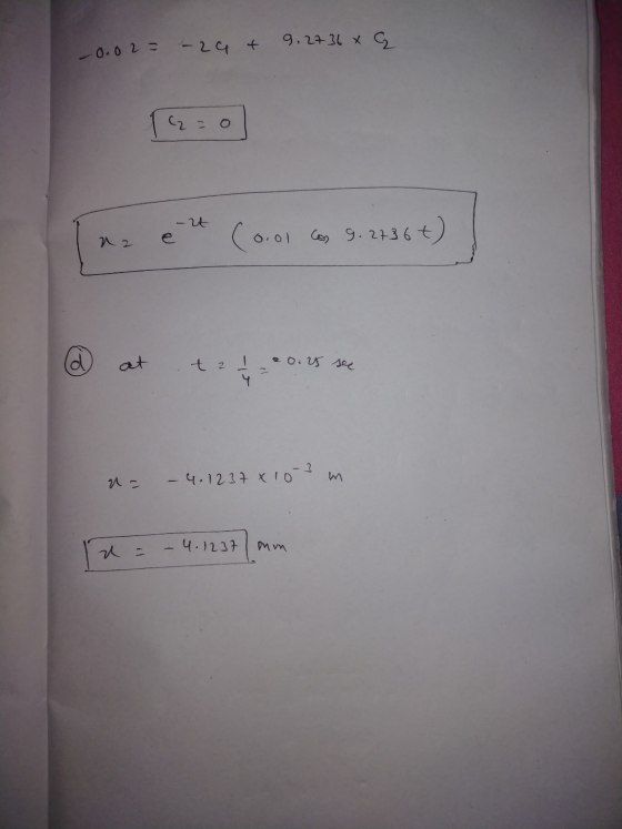 -0.02= -24 + 9. 2736 x G 120 N2 (orol cos 9. 2736+) at ta a 0.25 see 3 u= - 4.1237x10- 4.1237 on m