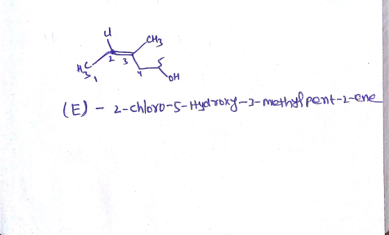 OH (E) - 2-chloro-5-Hydroxy-3-methylpent-2-ene