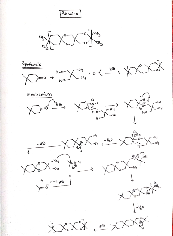 TAnswez Synthesis XXXX -oH но- mechanism -HO- Но- 2DH2 —не - th0 OH XXX XXX но XXX
