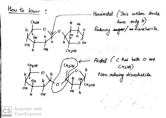 How to know : H OH a Hemiacetal (This carbon should . have only H) Reducing sugar/ m disacharide K 66 H X X L Hy ун ну—о он C