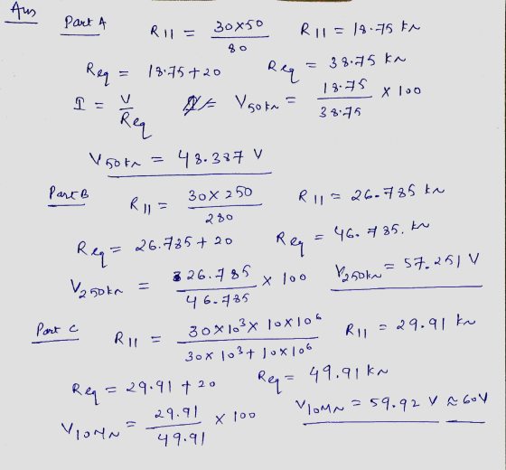 Aus Part A RII 30x50 R 11 =18.75 kn 80 Req Req 18.75 +20 = 38.75 kn 18.75 X loo ก IF Ygora 3875 Req Vook 48.387 v Pare B Rol