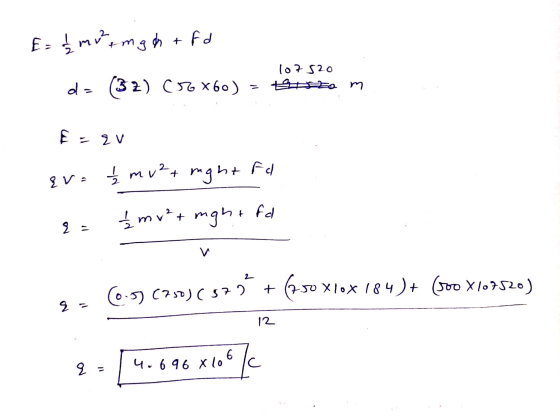 E = mv² imgh + fd (32) C0x60) 107520 gram E =qv mu²+ might Fc مما {vs mult £mv²t mght + fd 2 - 2 + (6.5) (250) (37) (750 xlox