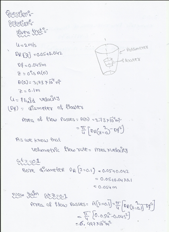 that Rotaonete R20.0S+0.042 0-0.04S 哗灸.cate γ. (py): d ameter of floater As we kmow that t 20.1 コ0.asy m ATea, of floaj, pass