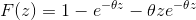 F(x) = 1- e-6:- Oze-8-