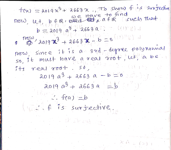 fo) =aolq Have to find aaad a e IR such tuot ow etbe IR OOR)A + 3663 a bao19 a 3 ao19 663 3d degree polynoma rutwSinc e so, 1