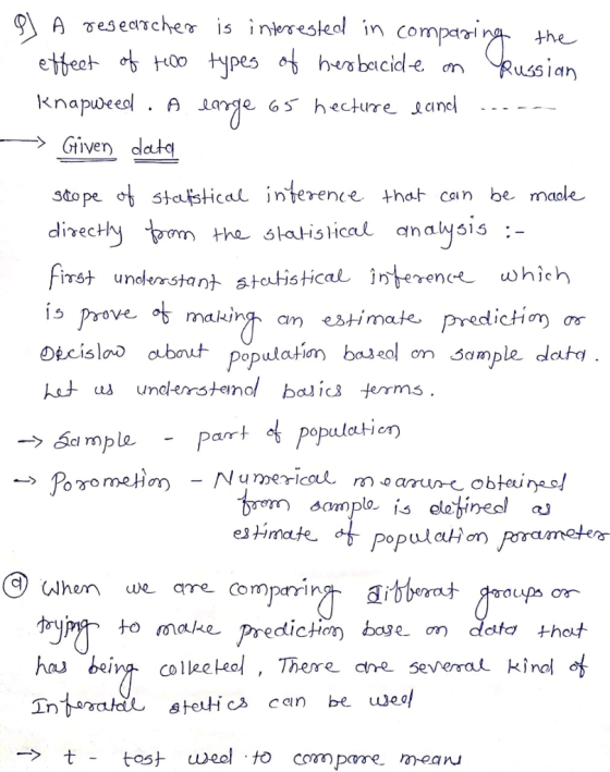 esec汀cher is inere skal in Compari Given dould stope at sta HcaL İnterence +hat can be made directy h statistical irst undeta
